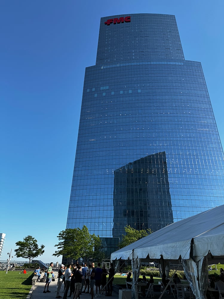 The FMC building next to the Circa Green