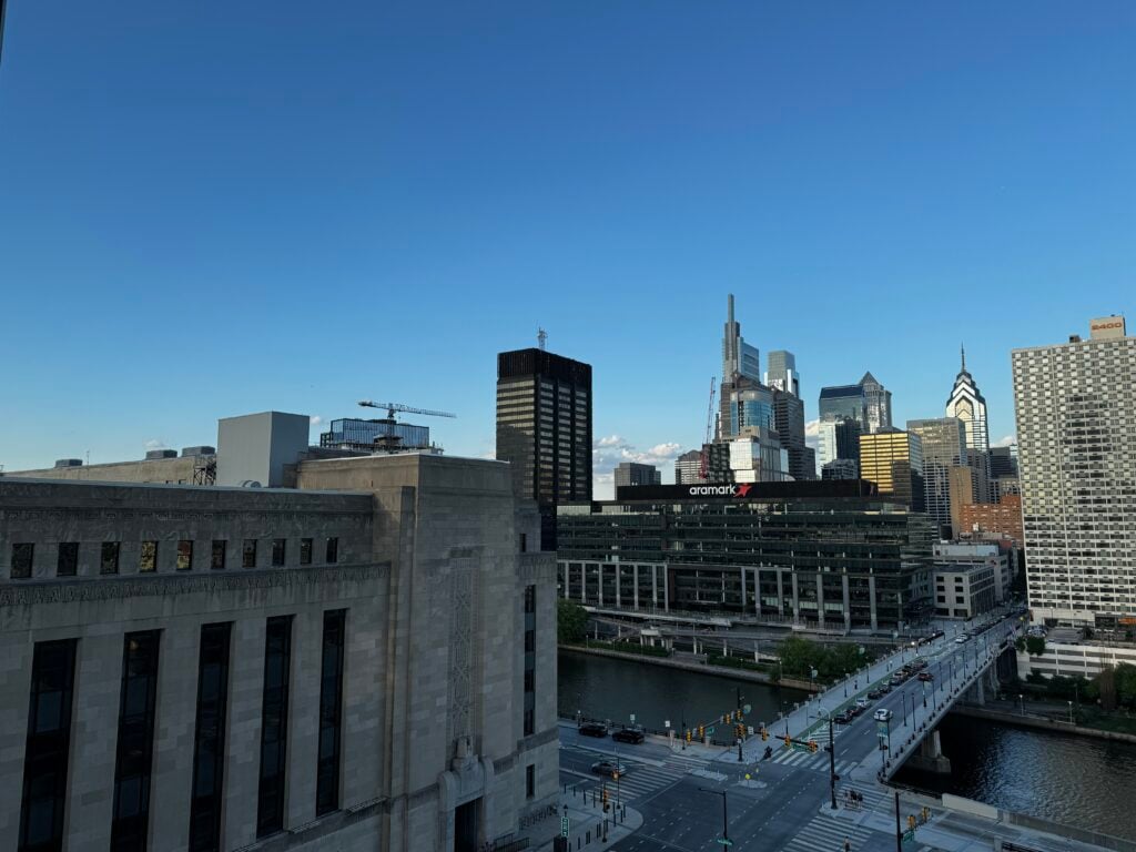Philly skyline from Circa Green