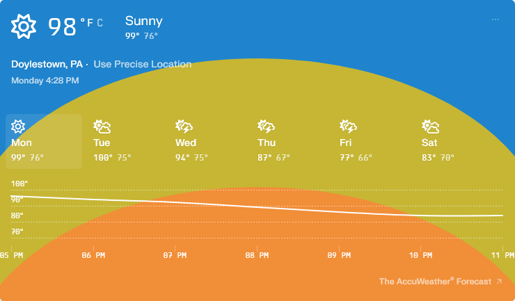 Weather from Perplexity.ai
